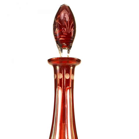 Continental German Etched Glass Decanter
