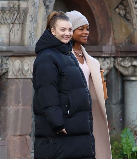 Natalie Dormer And Naomie Harris On The Set Of The Wasp In Bath 11102022 Hawtcelebs