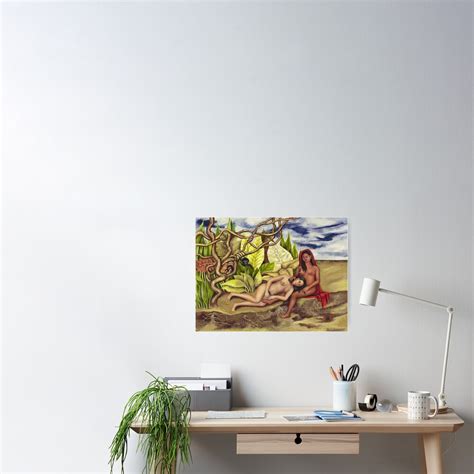 Two Nudes In A Forest By Frida Kahlo Poster By Fridabubble Redbubble