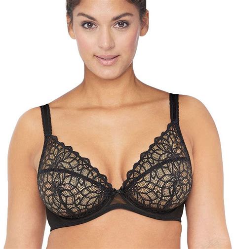 glamorise elegance wonderwire stretch all lace underwire unlined full coverage bra 9850 full