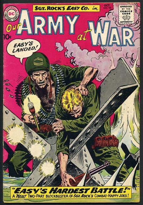 Our Army At War 99 1960 Art By Joe Kubert War Comics Horror Comics