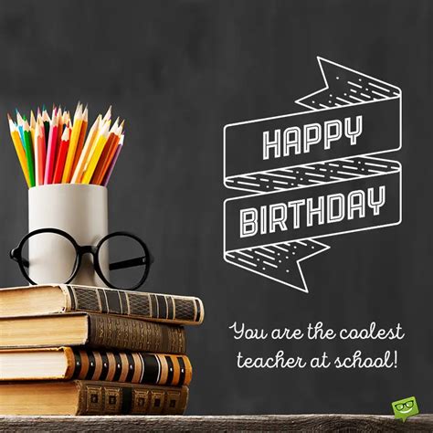 Happy Birthday Card For Teacher