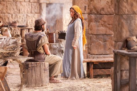 Mary And Joseph Discuss Christs Birth