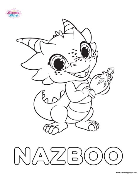 You can print or color them online at getdrawings.com for absolutely free. Shimmer And Shine Nazboo Coloring Pages Printable