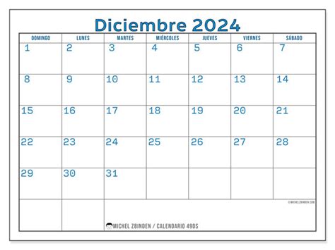 Calendario Diciembre 2024 Azur DS Michel Zbinden PA