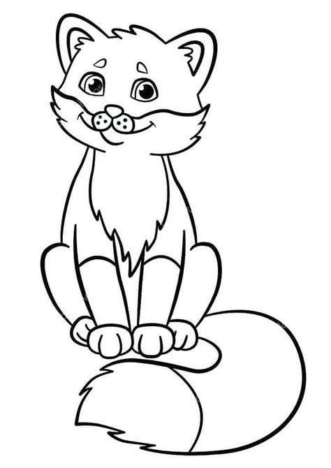 Red Fox Coloring Pages Printable