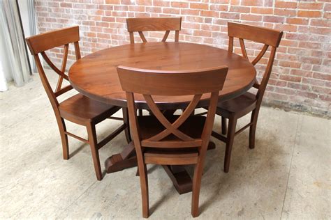 Built and finished by hand at james+james, the caroline round pedestal table is handcrafted from solid hardwood and is made to last. 48 inch Round Oak Table with Phoenix Pedestal - Lake and ...