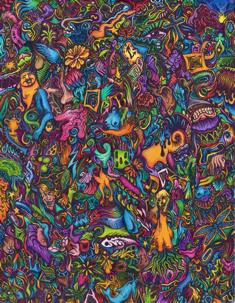 Digital, digital art, artwork, illustration, abstract, neon. Trippy Art Drawings | psychedelic doodle by jesus at art ...