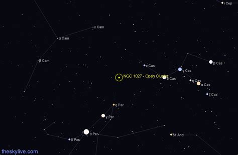 Ngc 1027 Open Cluster In Cassiopeia