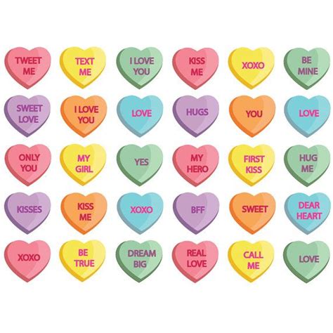 Valentines Heart Candy Clipart And Vector Set Instant Etsy In 2021
