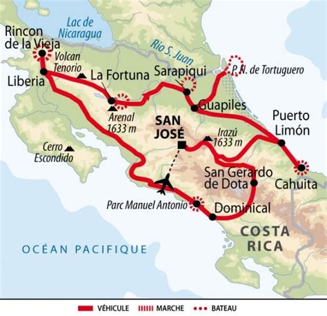 Itinéraire Du Voyage Lessentiel Du Costa Rica En Liberté Voyage