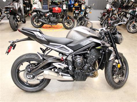 New 2024 Triumph Street Triple 765 R Silver Ice Motorcycle For Sale In