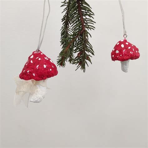 Amanita Muscaria Mushroom Christmas Ornament Mushroom Etsy Uk