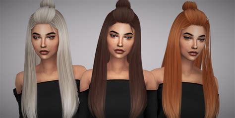 Sims 4 Hairs Aveline Sims Hallow`s Dreamer Hair Retextured