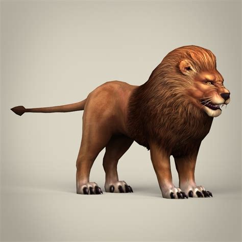 Game Ready Realistic Lion By Gamingarts 3docean