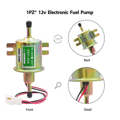 12v Universal 25 4psi Gas Diesel Inline Low Pressure Electric Fuel