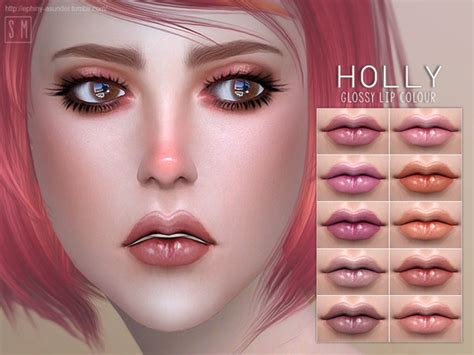 Holly Glossy Lip Colour By Screaming Mustard At Tsr Sims 4 Updates