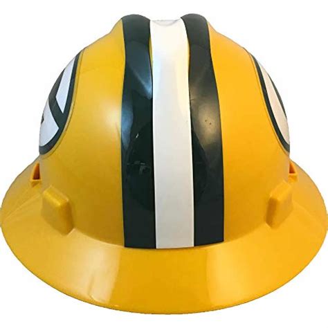 Msa 10194753 Nfl V Gard Full Brim Hard Hat Green Bay Packers Standard