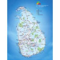 Detallado mapa turístico de Sri Lanka Sri Lanka Asia Mapas del Mundo