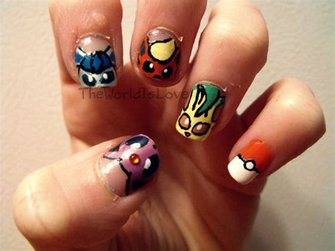 Dragon ball z nails by: 23 Really Cool Manga Nails All Pokemon Go Addicts Will Love ...…