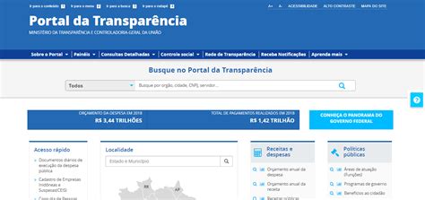 Novo Portal Da Transparência Do Governo Federal Mais Próximo Dos