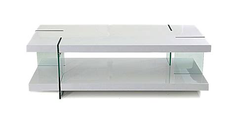 Ma Ti Modern White Lacquered Coffee Table