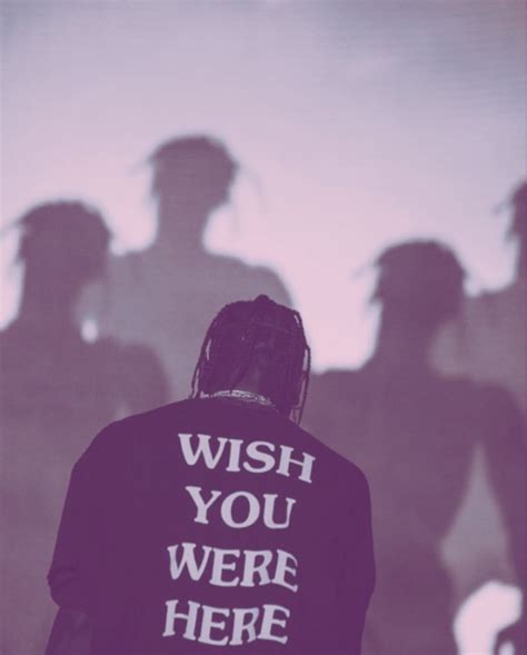 Travis Scott Wish You Are Here Wall Collage Background
