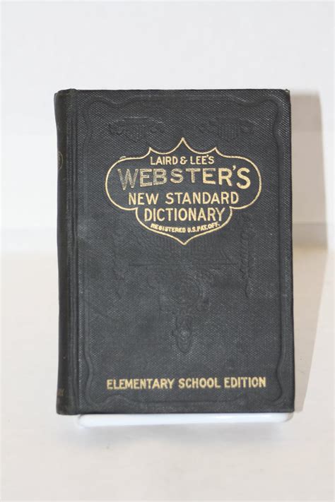 Laird And Lees Websters New Standard Dictionary Elementary School