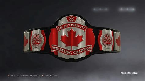 Concept Belt Wwe Canadian Championship Lucha Libre Lucha Deportes
