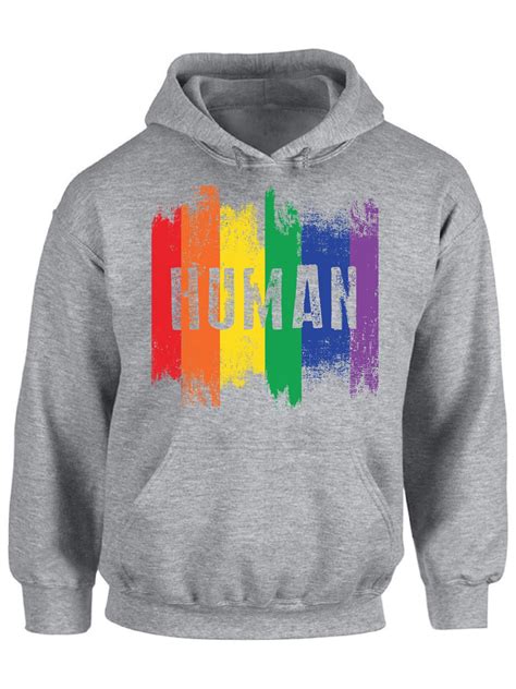 awkward styles human unisex hoodie gay pride flag hoodie for him human sweater for friend