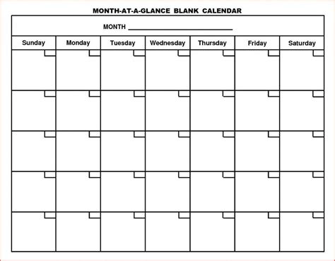 6 Week Blank Schedule Template Calendario Para Imprimir Calendario