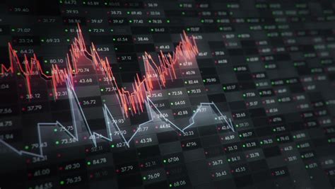 Abstract Background With Animation Of Growth Graph Of Stock Market On