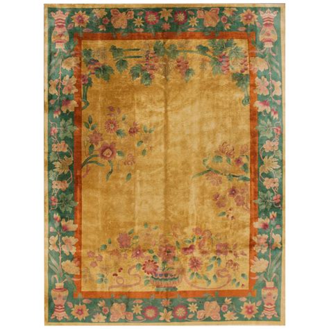Antique Chinese Art Deco Rug For Sale At 1stdibs