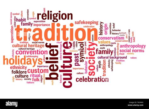 Tradition And Culture Issues And Concepts Word Cloud Illustration Word