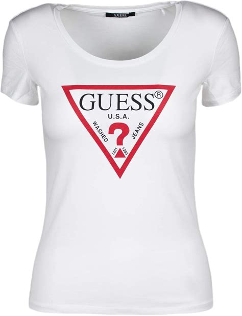 Guess T Shirt Woman T Shirt Original Tee W91i03 K6yw0 S White At Amazon Womens Clothing Store