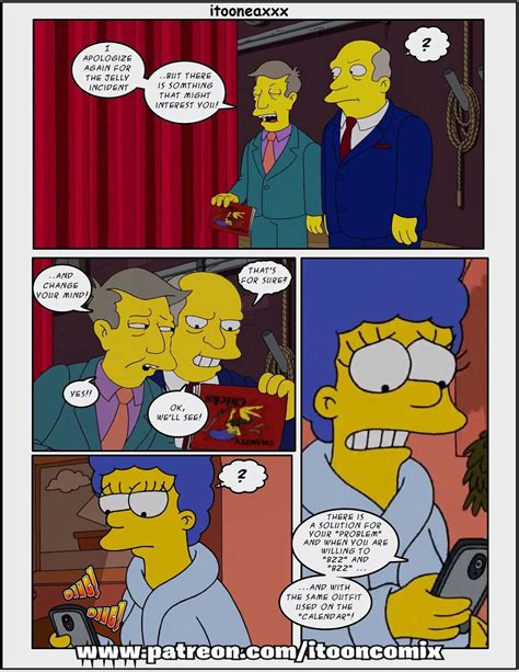Post 4799504 Comic Itooneaxxx Margesimpson Seymourskinner Superintendentchalmers Thesimpsons