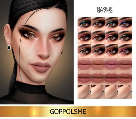 Goppols Me Sims 4 Cc Makeup Makeup Cc Makeup Set