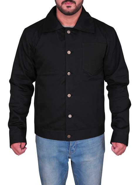 Stylish Black Casual Cotton Jacket Men Jacket Mauvetree