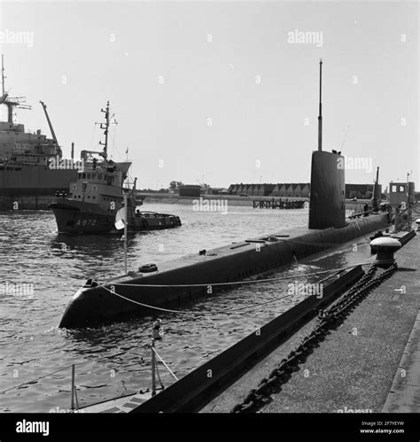 The British Submarine Hms Onyx 1966 1990 Is Moored In The Port Of Den Helder For A Fleet Visit