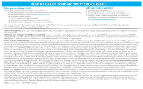 Air Optix Contacts Rebate Form