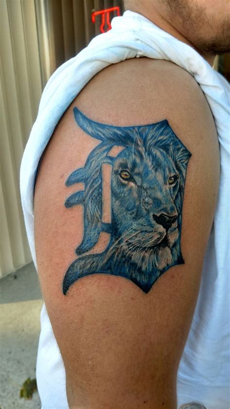 Detroit Lions Tigers Tattoo Detroit Tattoo Detroit Lions Logo