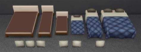 Crosshatch Delight Bed Set Brazen Lotus Sims 4 Beds Sims 4 Bed