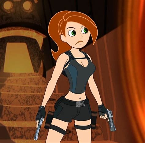 Kim Possible As Lara Croft Kim Possible Characters Disney Art Kim