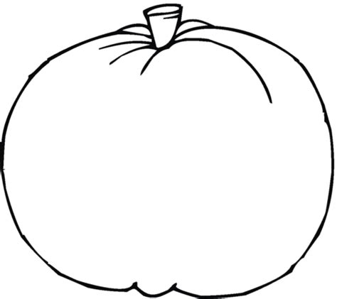 Blank Pumpkin coloring page | SuperColoring.com