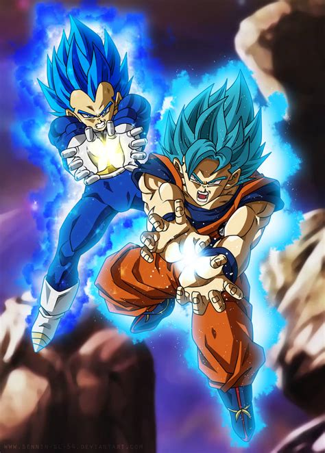 Final Kamehameha Goku And Vegeta Ultra Blue By Sennin Gl 54 On Deviantart