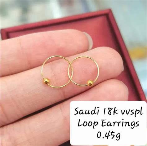 Pawnable K Saudi Gold Loop Earrings Lazada Ph