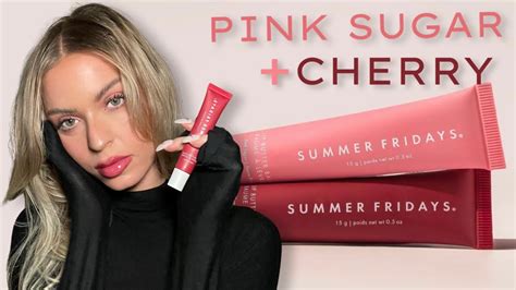 New Summer Fridays Pink Sugar Cherry Lip Butter Balmreview