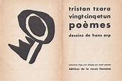 Dada: 2 illustrated French books of poems by Tristan Tzara - (1946 ...