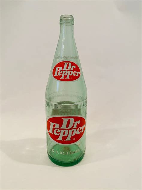 Vintage 1971 Dr Pepper Glass Bottle One Quart Etsy Polska
