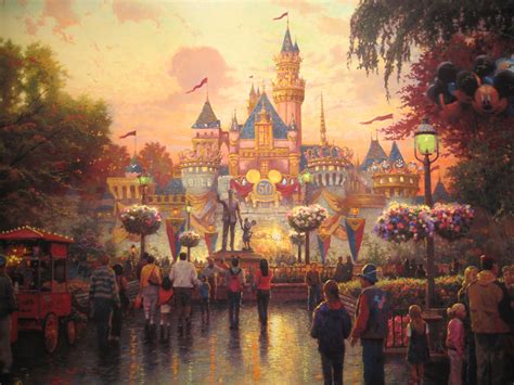 Disneyland As Seen Through The Eyes Of Thomas Kincaid Love Thomas